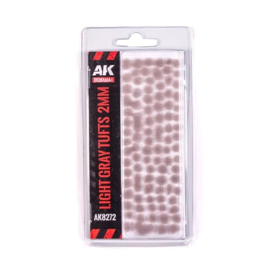 LIGHT GRAY - FANTASY TUFTS 2MM - AK Interactive AK8272