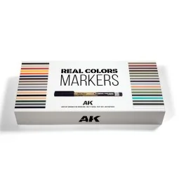 SPECIAL BOX REAL COLORS MARKERS - 34 units - AK Interactive RCM150