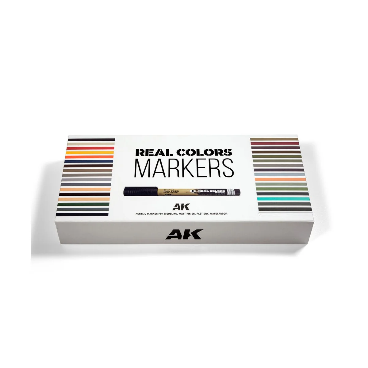 SPECIAL BOX REAL COLORS MARKERS - 34 units - AK Interactive RCM150