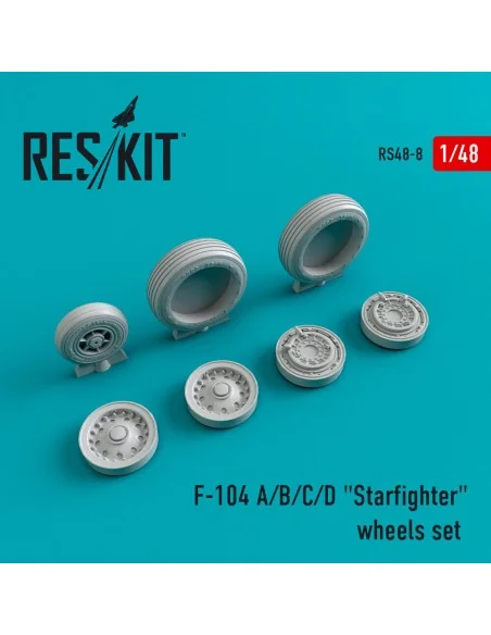 [NO_DESC] F-104 (A, B, C, D) Starfighter wheels set, 1/48 - ResKit ...