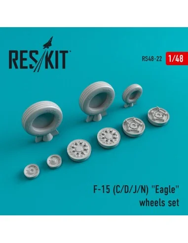 [NO_DESC] F-15 (C, D, J, N) Eagle (weighted) wheels set, 1/48 - Res...