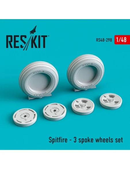[NO_DESC] Spitfire (3 spoke) wheels set, 1/48 - ResKit Models RS48-...