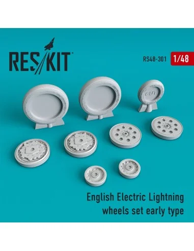 [NO_DESC] EE Lightning wheels set early type, 1/48 - ResKit Models ...