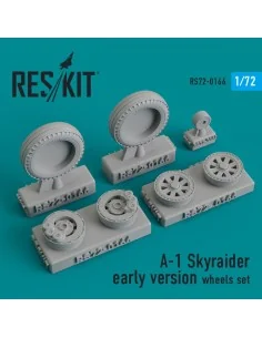 [NO_DESC] A-1 Skyraider (early version) wheels set, 1/72 - ResKit M...