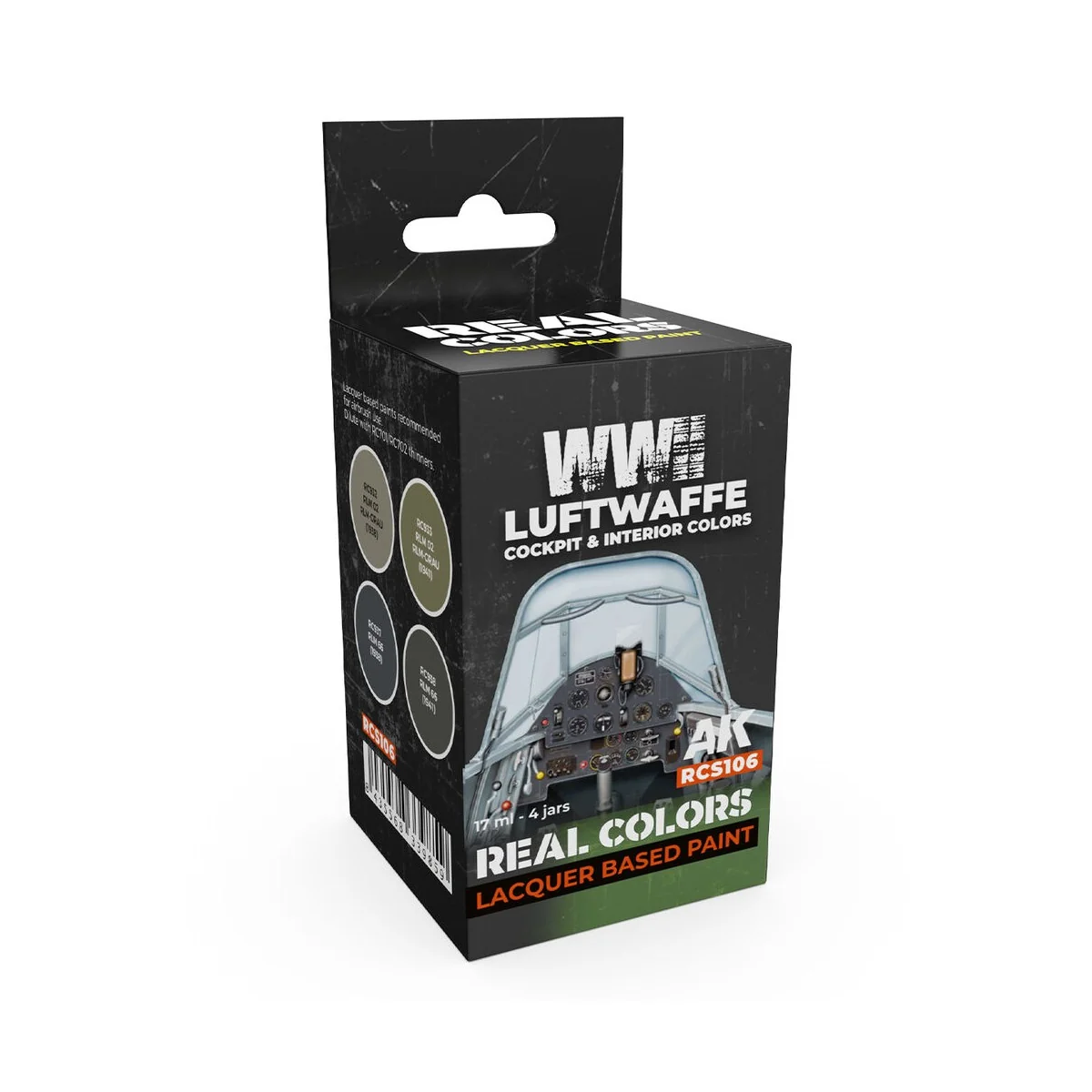 WWII Luftwaffe Cockpit & Interior Colors SET - AK Interactive RCS106