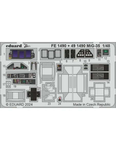 [NO_DESC] MiG-35 HOBBY BOSS, 1/48 - Eduard Accessories BIG49441