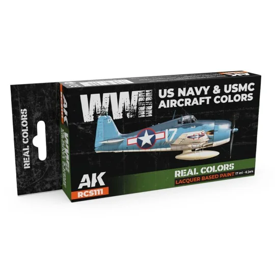 WWII US Navy & USMC Aircraft Colors SET - AK Interactive RCS111