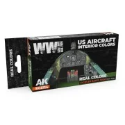 WWII US Aircraft Interior Colors SET - AK Interactive RCS114 WWII US Aircraft Interior Colors SET - AK Interactive RCS114