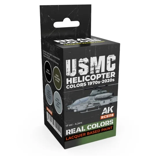 USMC Helicopter Colors 1970s-2020s SET - AK Interactive RCS118 USMC Helicopter Colors 1970s-2020s SET - AK Interactive RCS118