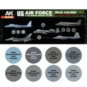 US Air Force & ANG Modern Aircraft Colors SET - AK Interactive RCS119 US Air Force & ANG Modern Aircraft Colors SET - AK Interactive RCS119