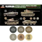 German Afrika Korps Colors 1941-1943 SET - AK Interactive RCS124 German Afrika Korps Colors 1941-1943 SET - AK Interactive RCS124