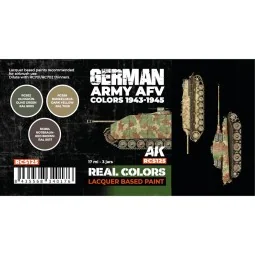 German Army AFV Colors 1943-1945 SET - AK Interactive RCS125