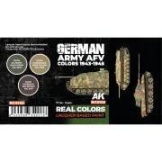 German Army AFV Colors 1943-1945 SET - AK Interactive RCS125