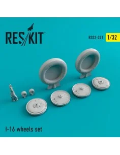 I-16 wheels set, 1/32 - ResKit Models RS32-0241