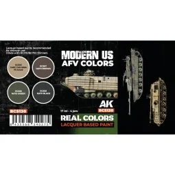 Modern US AFV Colors SET - AK Interactive RCS130