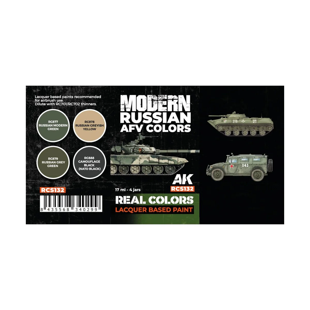 Modern Russian AFV Colors SET - AK Interactive RCS132