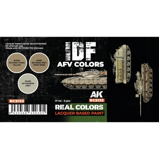 IDF AFV Colors SET - AK Interactive RCS133