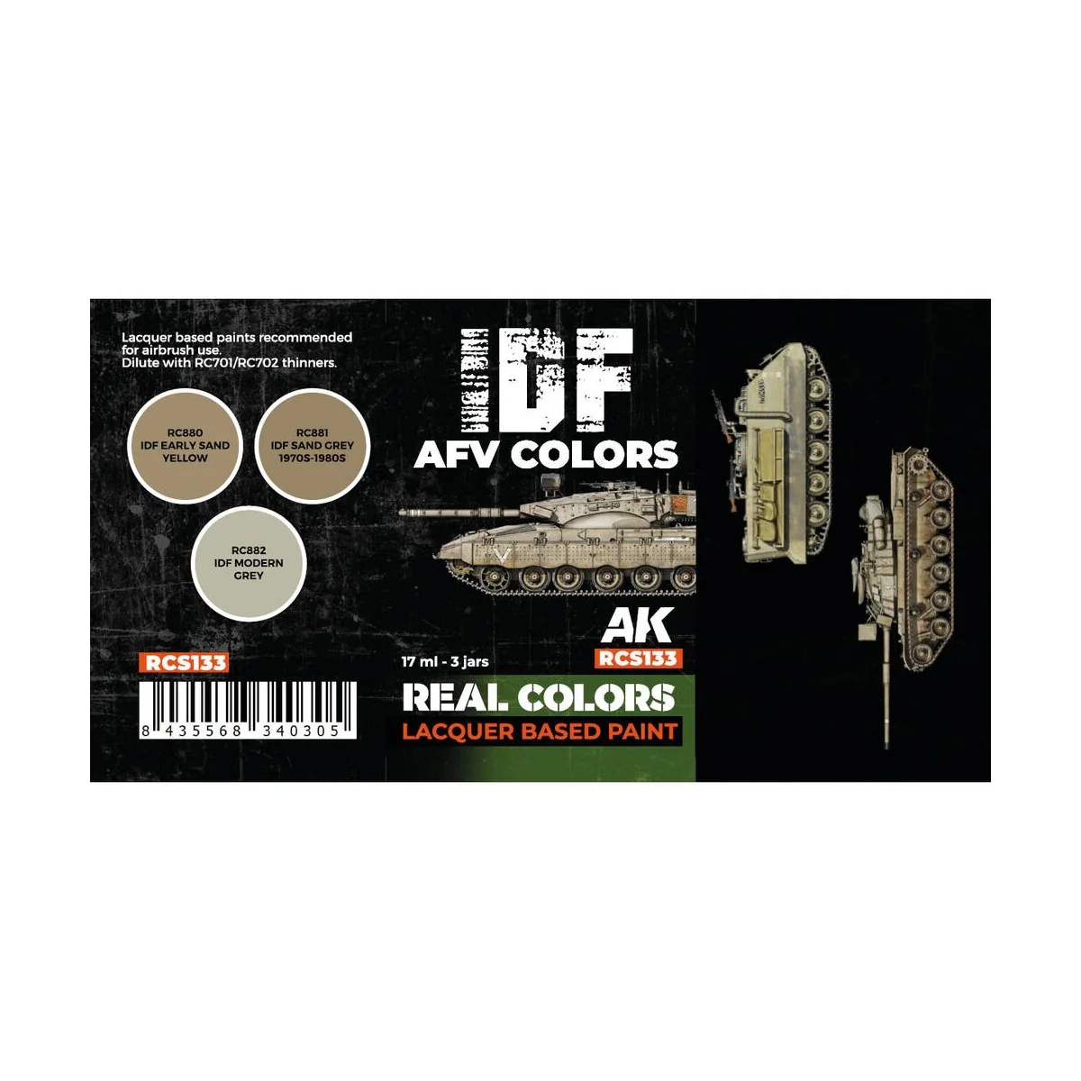 IDF AFV Colors SET - AK Interactive RCS133