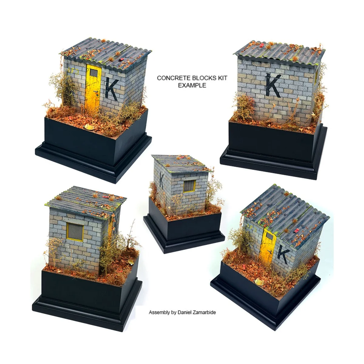 CONCRETE BLOCKS KIT 1/35 Scale, 1/35 - AK Interactive AK35019