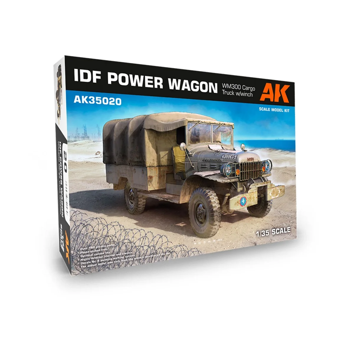 IDF POWER WAGON WM300 w/winch, 1/35 - AK Interactive AK35020