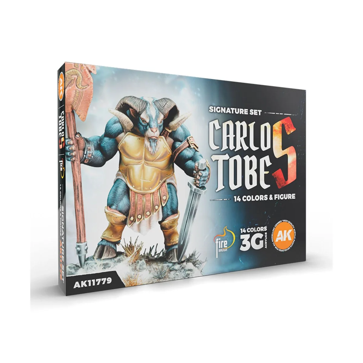 SIGNATURE SET. CARLOS TOBES - 14 COLORS + FIGURE - AK Interactive A... SIGNATURE SET. CARLOS TOBES - 14 COLORS + FIGURE - AK Interactive A...