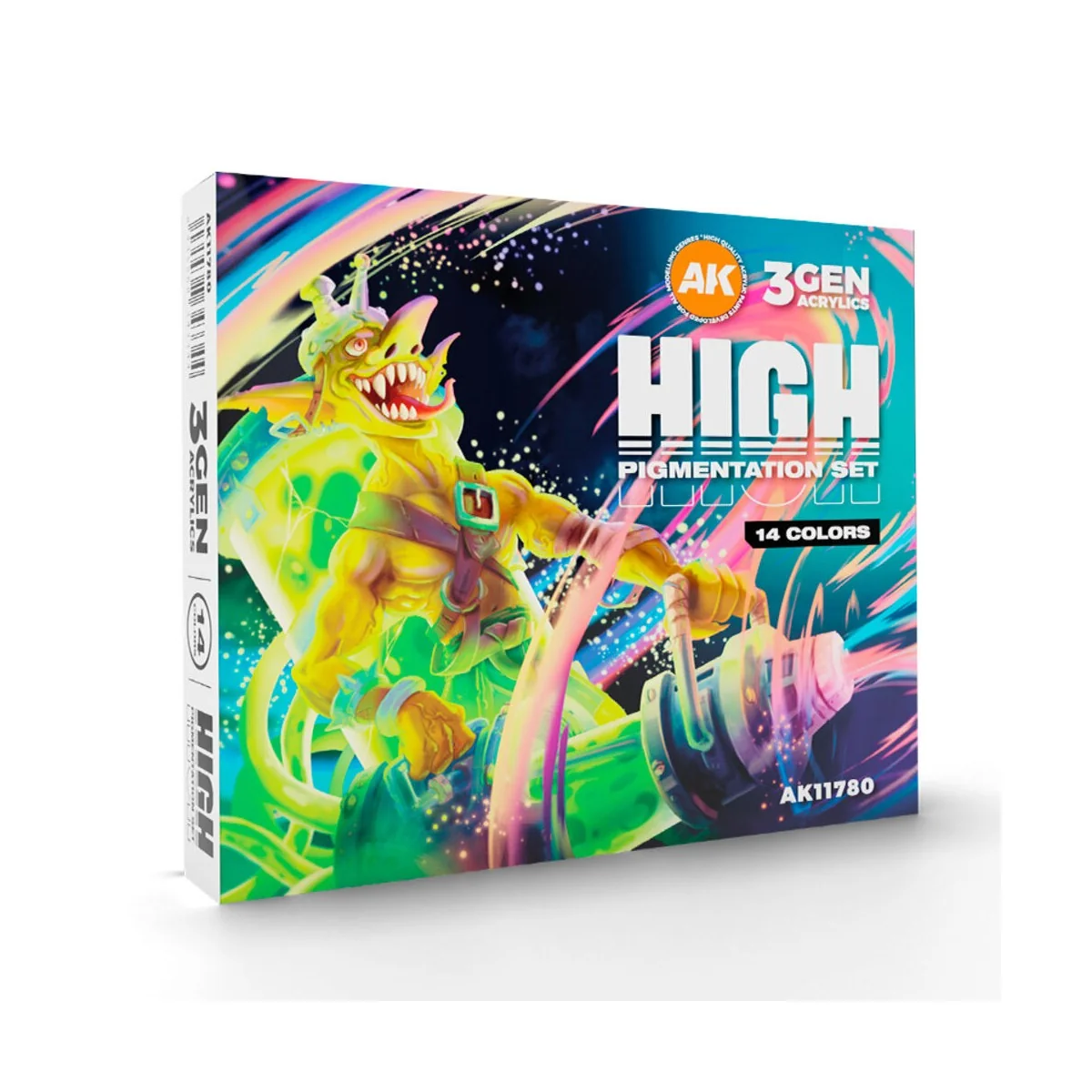 HIGH PIGMENTATION SET 14 COLORS 3GEN Acrylic - AK Interactive AK11780 HIGH PIGMENTATION SET 14 COLORS 3GEN Acrylic - AK Interactive AK11780