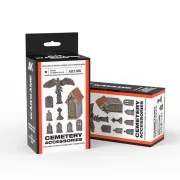 CEMETERY ACCESORIES WARGAME SET (RESIN 30-35MM) - AK Interactive AK...