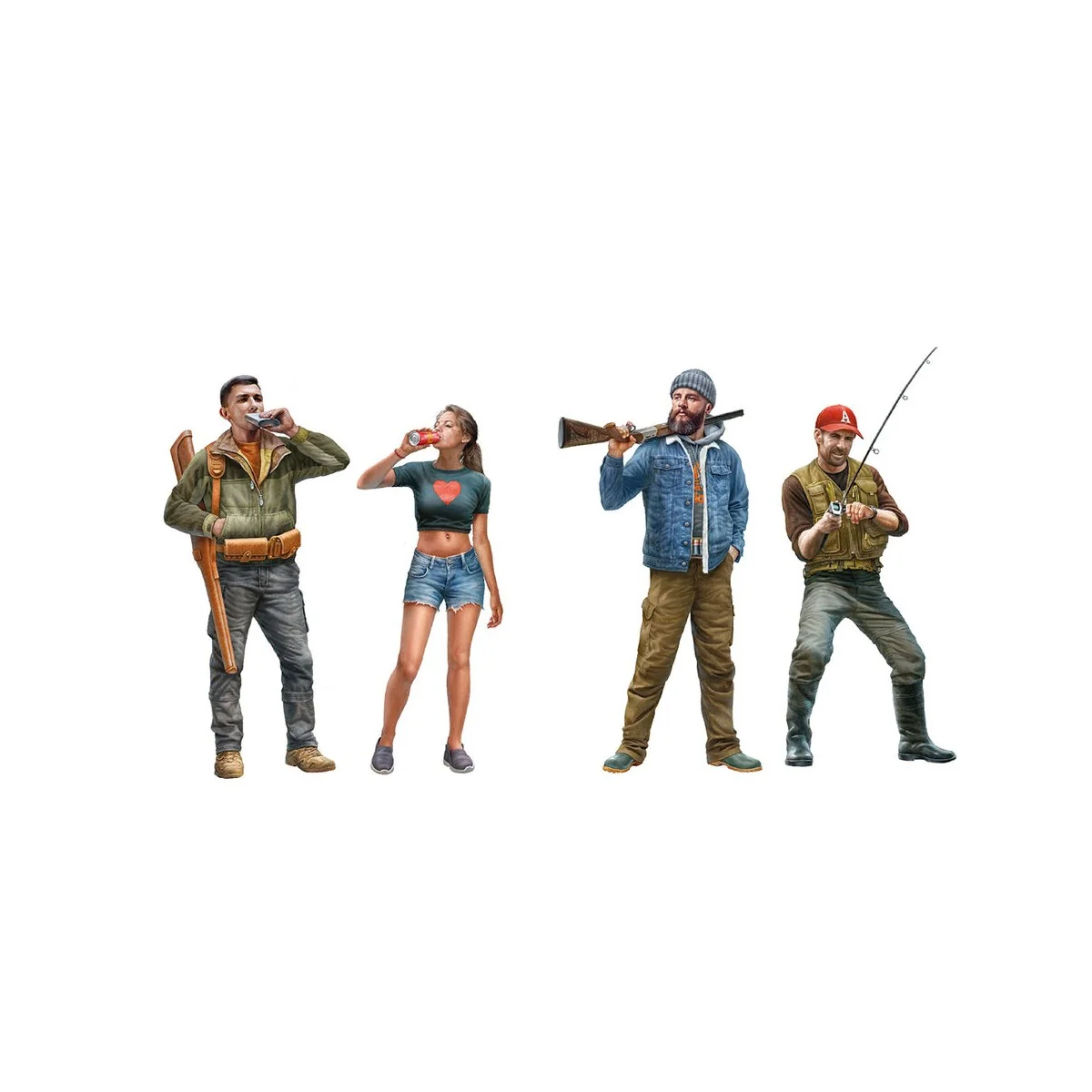 HUNTING & FISHING 1/35 SCALE, 1/35 - AK Interactive AK35026 HUNTING & FISHING 1/35 SCALE, 1/35 - AK Interactive AK35026