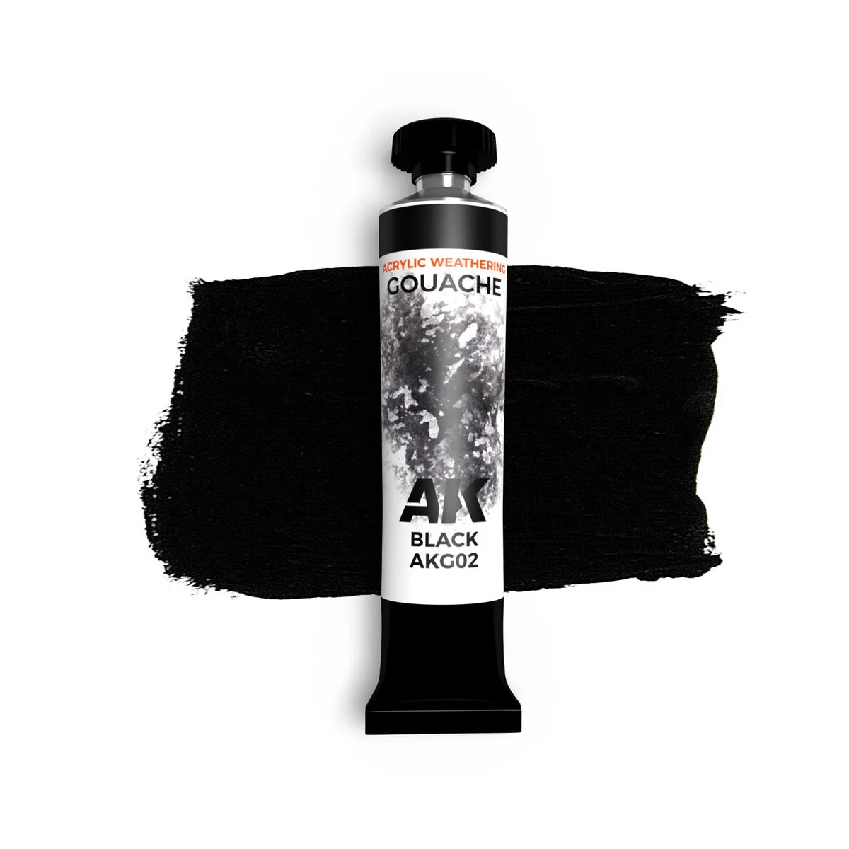 BLACK - AK GOUACHE 20 ml. - AK Interactive AKG02