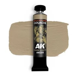 DARK EARTH - AK GOUACHE 20 ml. - AK Interactive AKG05