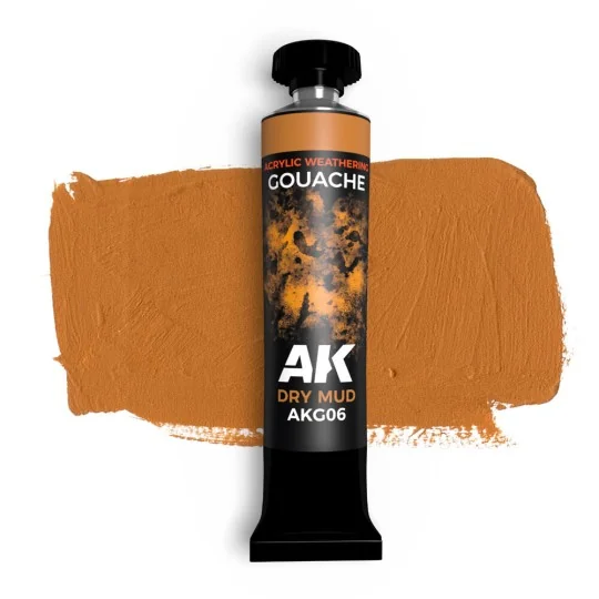 DRY MUD - AK GOUACHE 20 ml. - AK Interactive AKG06