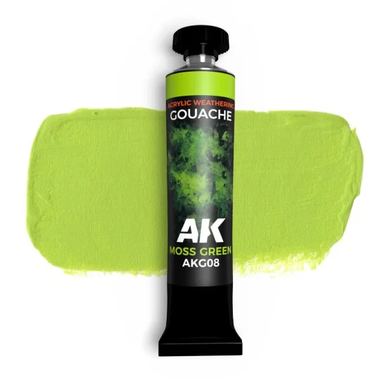 MOSS GREEN - AK GOUACHE 20 ml. - AK Interactive AKG08