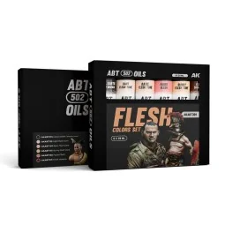 FLESH COLORS SET - ABT 502 OILS - AK Interactive AKABT301