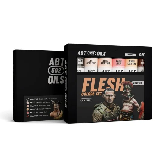 FLESH COLORS SET - ABT 502 OILS - AK Interactive AKABT301 FLESH COLORS SET - ABT 502 OILS - AK Interactive AKABT301