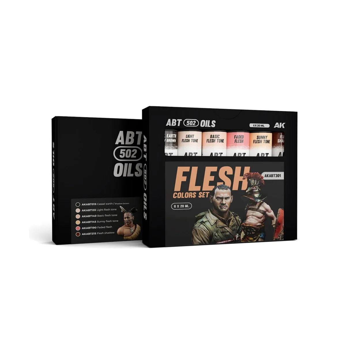 FLESH COLORS SET - ABT 502 OILS - AK Interactive AKABT301