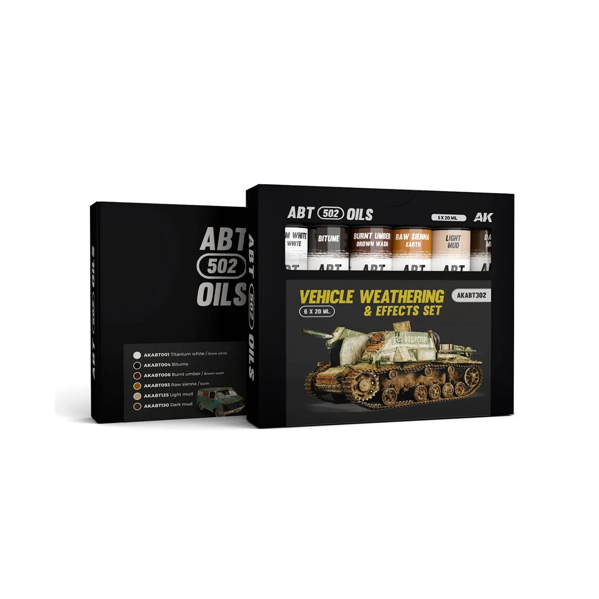 VEHICLE WEATHERING & EFFECTS SET - ABT 502 OILS - AK Interactive AK... VEHICLE WEATHERING & EFFECTS SET - ABT 502 OILS - AK Interactive AK...