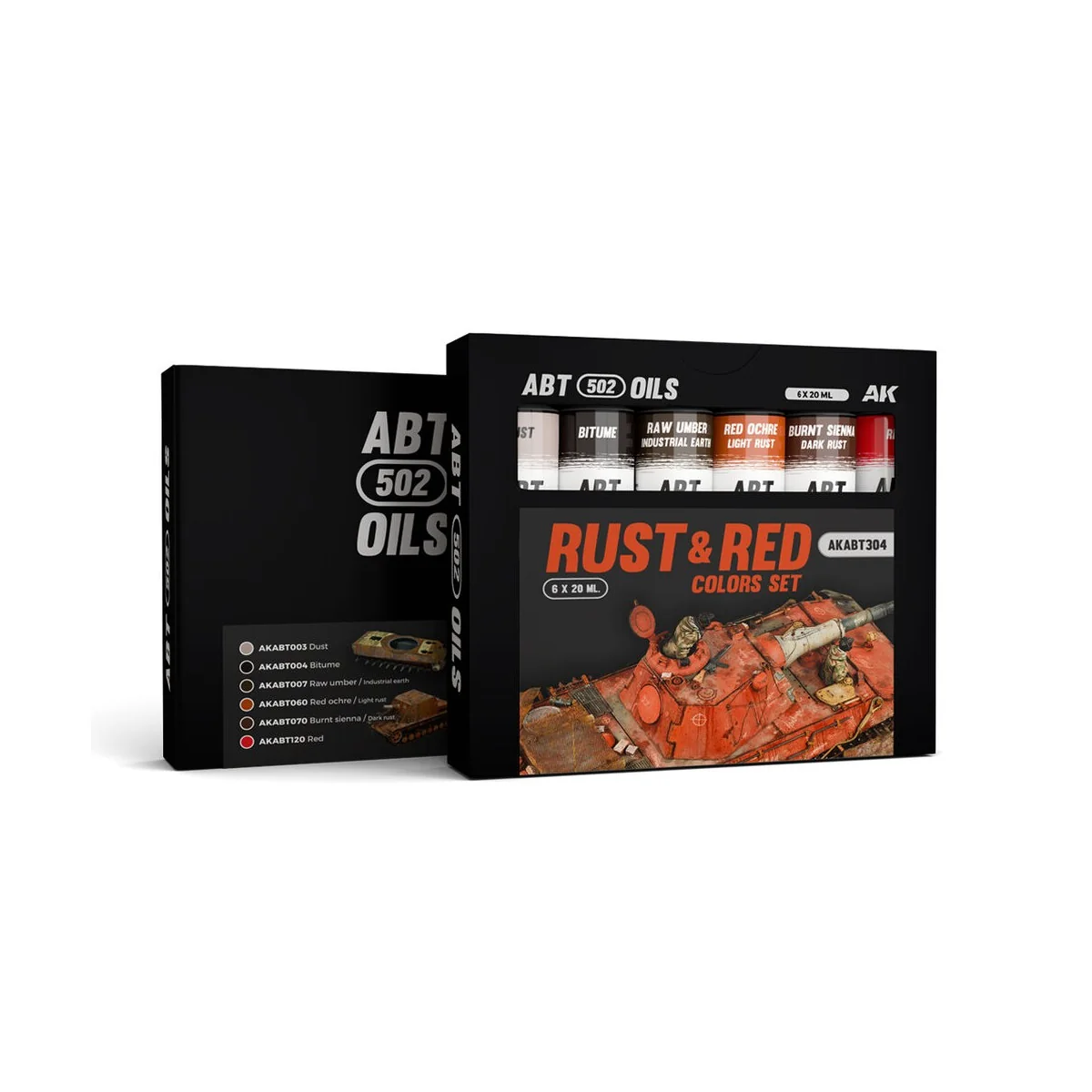 RUST & RED COLORS SET - ABT 502 OILS - AK Interactive AKABT304 RUST & RED COLORS SET - ABT 502 OILS - AK Interactive AKABT304