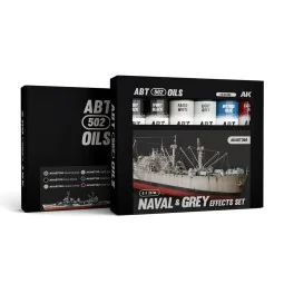 NAVAL & GREY EFFECTS SET - ABT 502 OILS - AK Interactive AKABT306