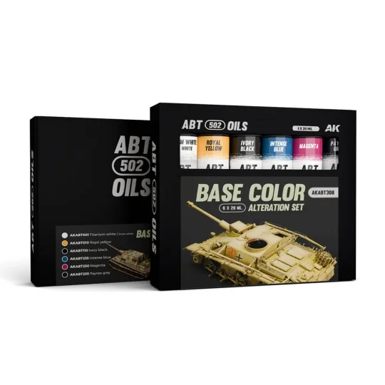 BASE COLOR ALTERATION SET - ABT 502 OILS - AK Interactive AKABT308