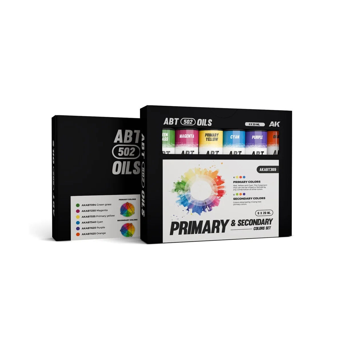 PRIMARY & SECONDARY COLORS SET - ABT 502 OILS - AK Interactive AKAB... PRIMARY & SECONDARY COLORS SET - ABT 502 OILS - AK Interactive AKAB...