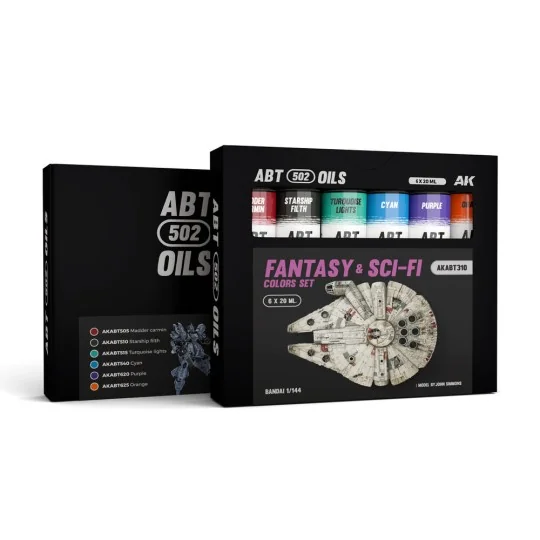 FANTASY & SCI-FI COLORS SET - ABT 502 OILS - AK Interactive AKABT310 FANTASY & SCI-FI COLORS SET - ABT 502 OILS - AK Interactive AKABT310