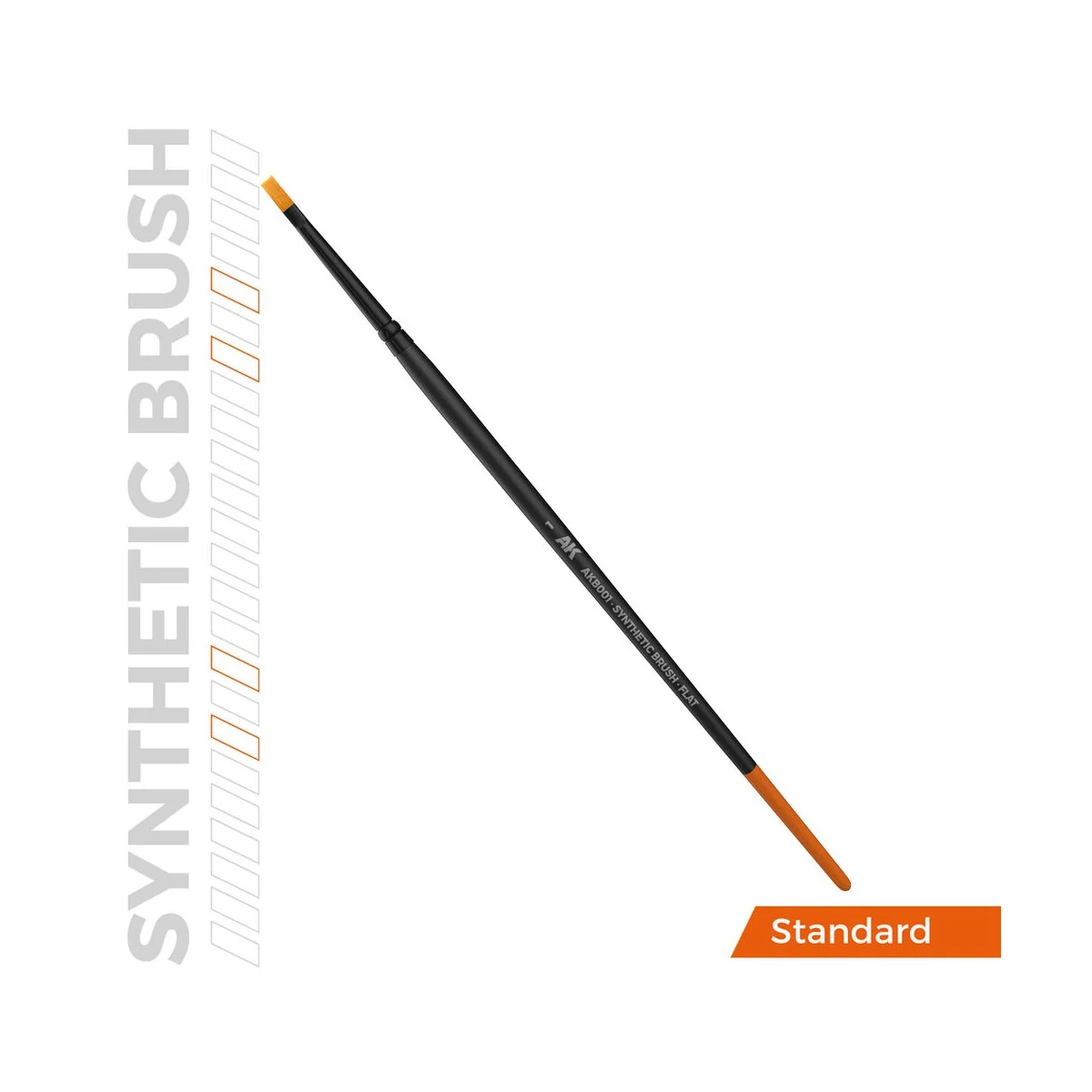 AK SYNTHETIC BRUSH - FLAT 1 - AK Interactive AKB001 AK SYNTHETIC BRUSH - FLAT 1 - AK Interactive AKB001