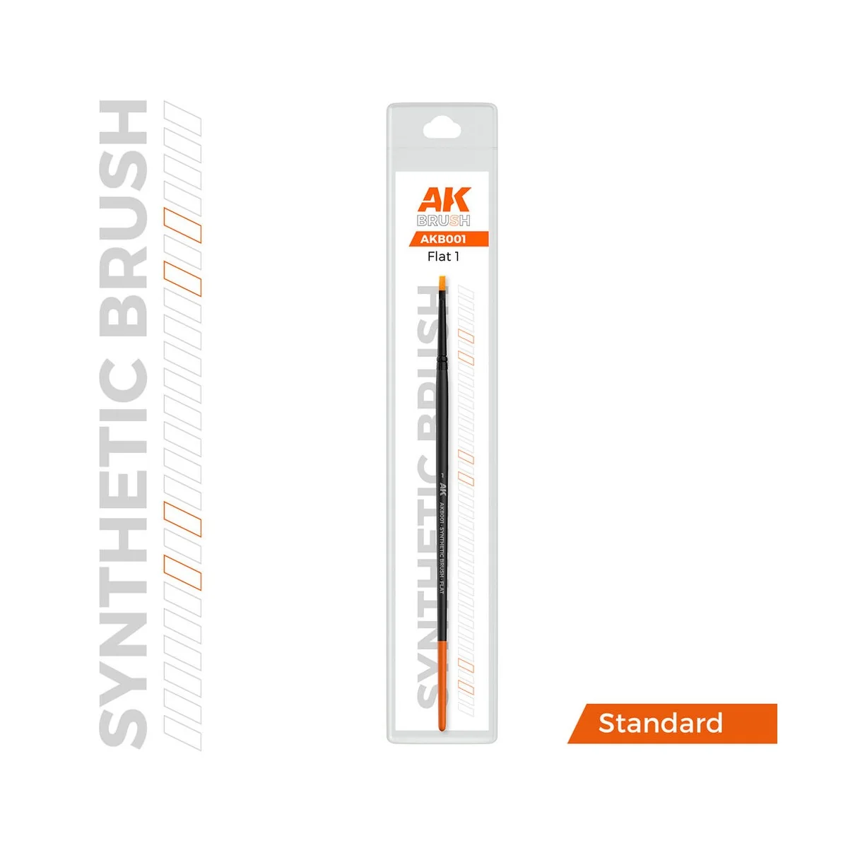 AK SYNTHETIC BRUSH - FLAT 1 - AK Interactive AKB001 AK SYNTHETIC BRUSH - FLAT 1 - AK Interactive AKB001