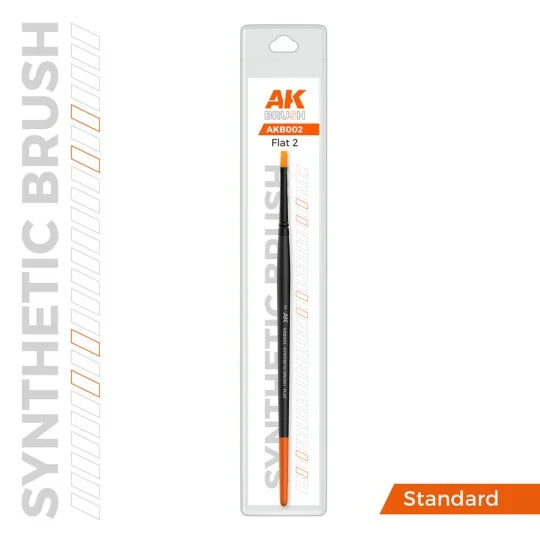 AK SYNTHETIC BRUSH - FLAT 2 - AK Interactive AKB002 AK SYNTHETIC BRUSH - FLAT 2 - AK Interactive AKB002