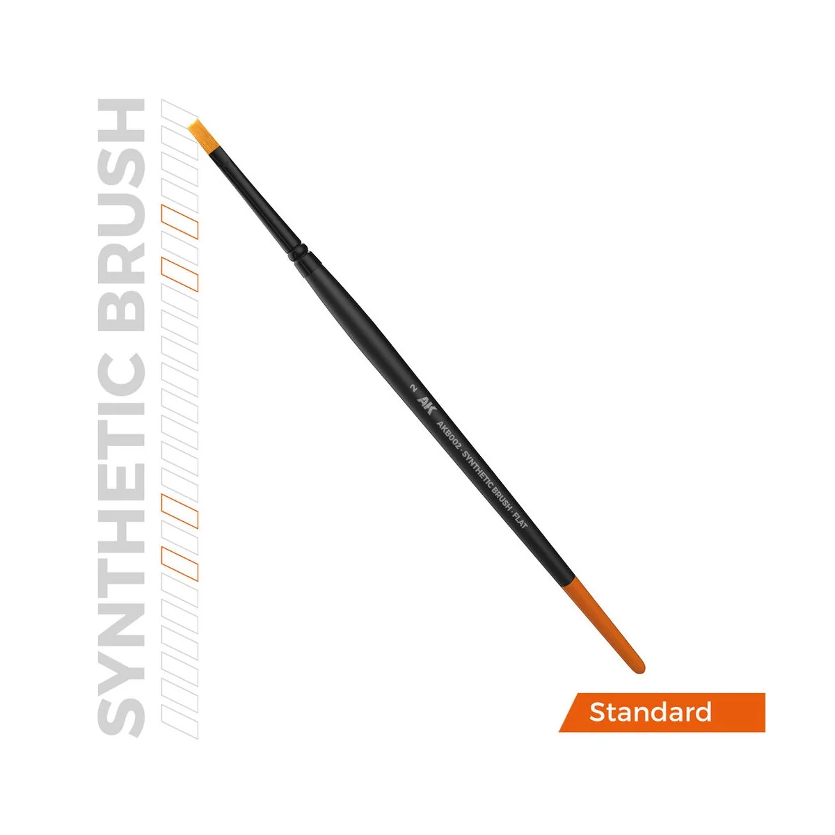 AK SYNTHETIC BRUSH - FLAT 2 - AK Interactive AKB002 AK SYNTHETIC BRUSH - FLAT 2 - AK Interactive AKB002