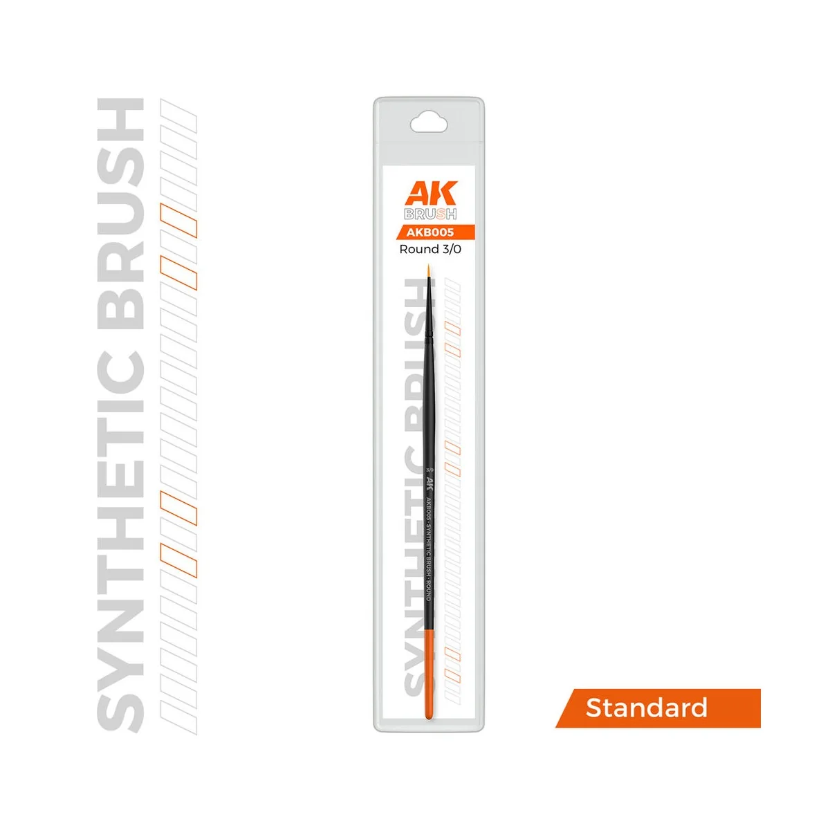 AK SYNTHETIC BRUSH - ROUND 3/0 - AK Interactive AKB005 AK SYNTHETIC BRUSH - ROUND 3/0 - AK Interactive AKB005