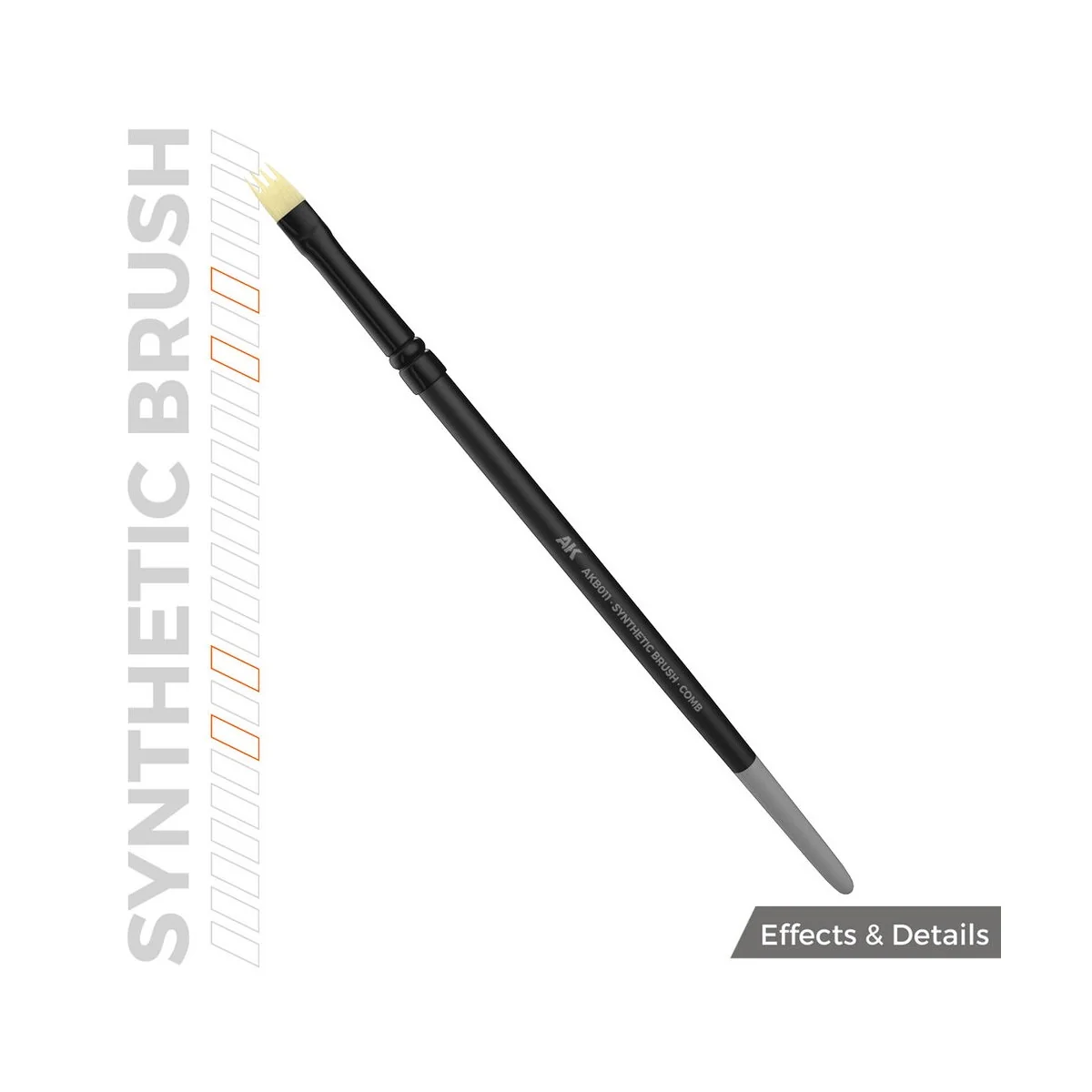 AK SYNTHETIC BRUSH - COMB - AK Interactive AKB011