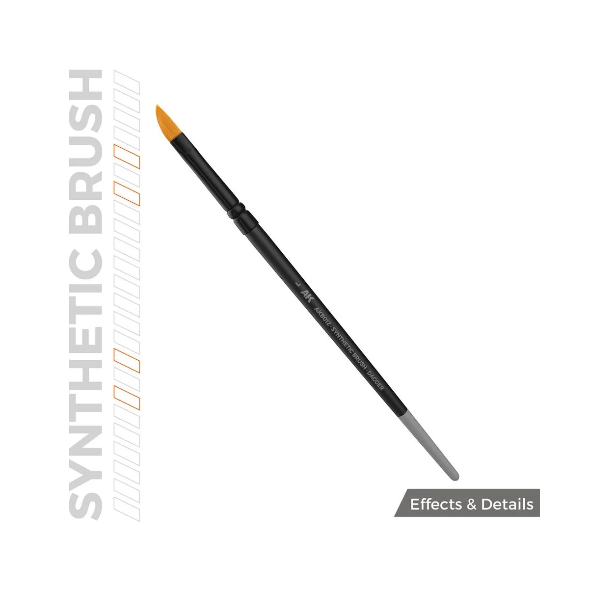 AK SYNTHETIC BRUSH - DAGGER L - AK Interactive AKB012