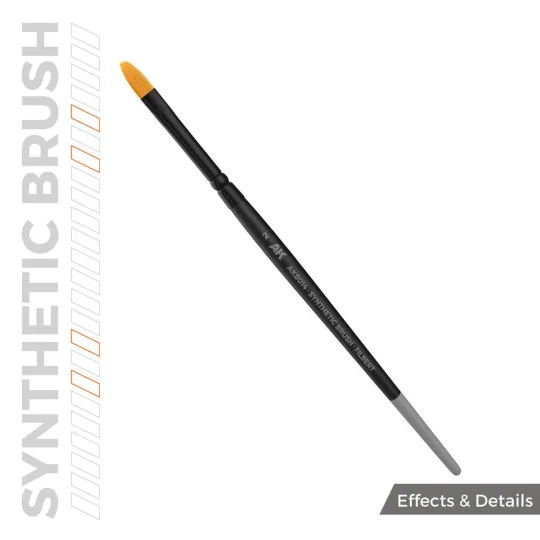 AK SYNTHETIC BRUSH - FILBERT 2 - AK Interactive AKB014 AK SYNTHETIC BRUSH - FILBERT 2 - AK Interactive AKB014