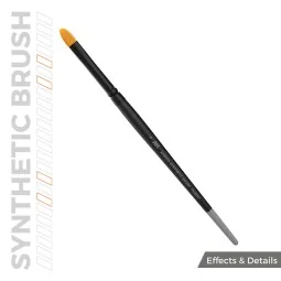 AK SYNTHETIC BRUSH - FILBERT 4 - AK Interactive AKB015